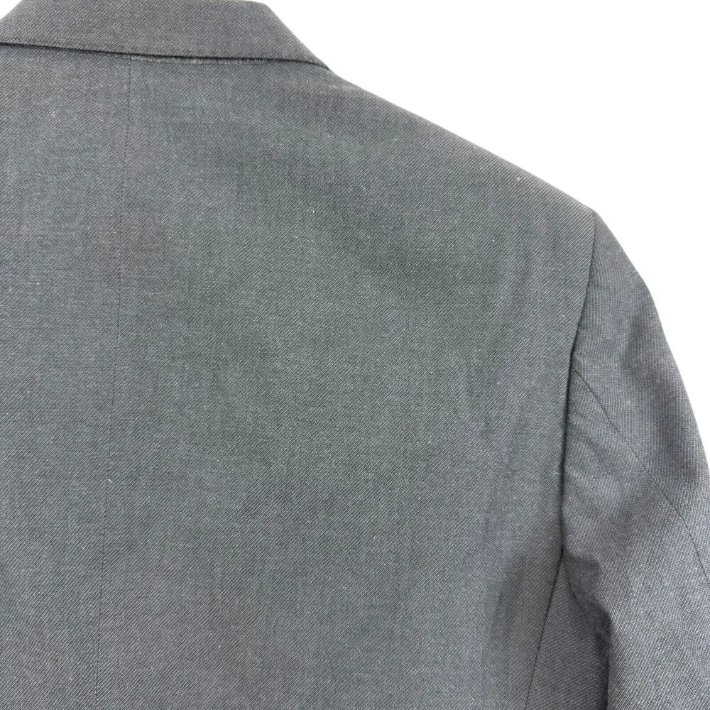 Joseph Jos A Bank Mens Slim Fit Gray Twill Cotton & Wool Suit Jacket Blazer 38 R